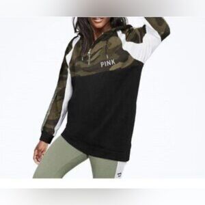 PINK Victoria's Secret Camouflage‎ and Black Hoodie